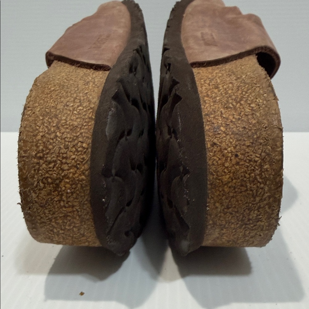 Birkenstock Brown Leather Sandals, Size 46, 13-13.5 US - Picture 4 of 9